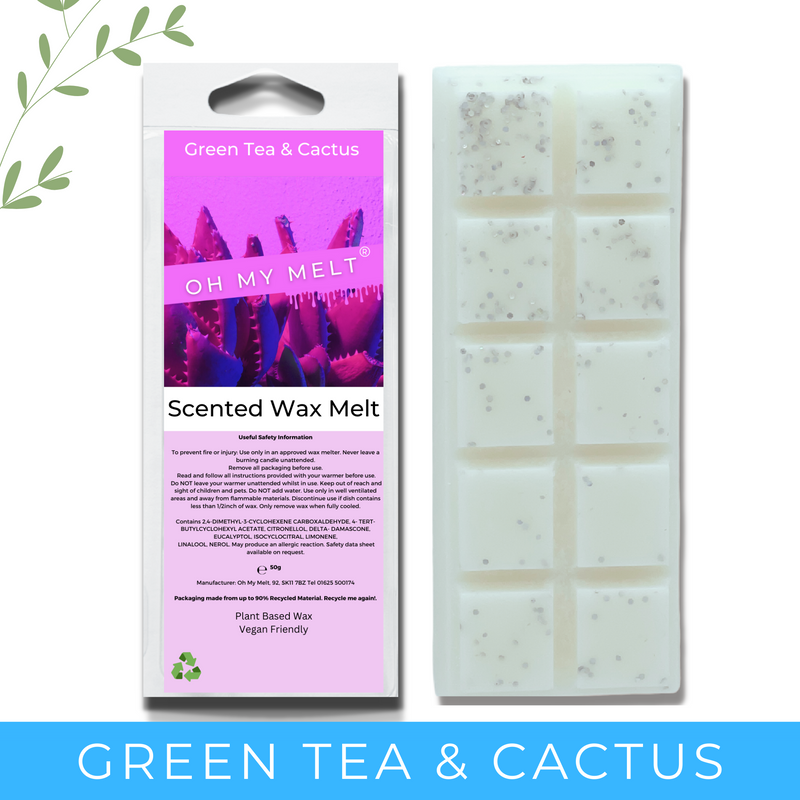 Green Tea & Cactus Wax Melt