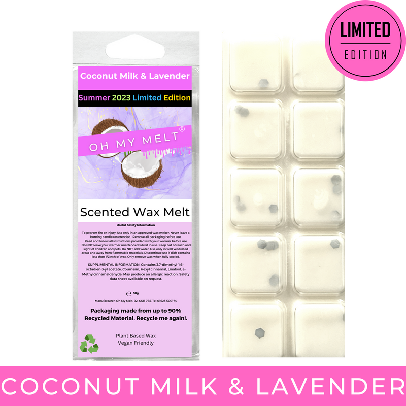 Coconut Milk & Lavender Wax Melt