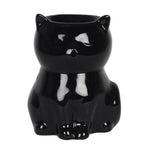 Shiny Black Cat Wax Melt Burner - Oh My Melt