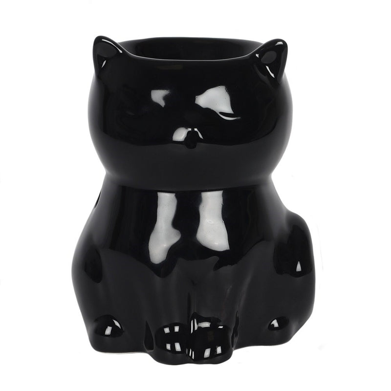 Shiny Black Cat Wax Melt Burner