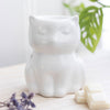 Shiny White Cat Wax Melt Burner