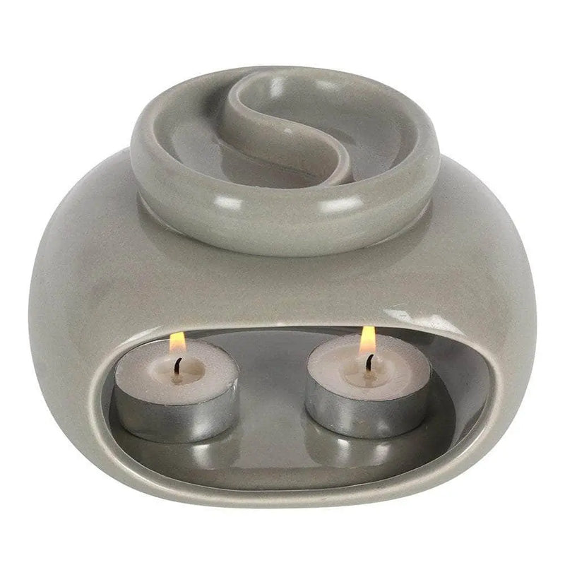 Oh My Melt Grey Double Wax Melt Burner