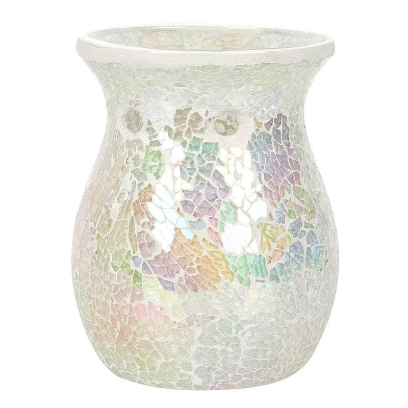 Oh My Melt Large White Crackle Wax Melt & Oil Burner