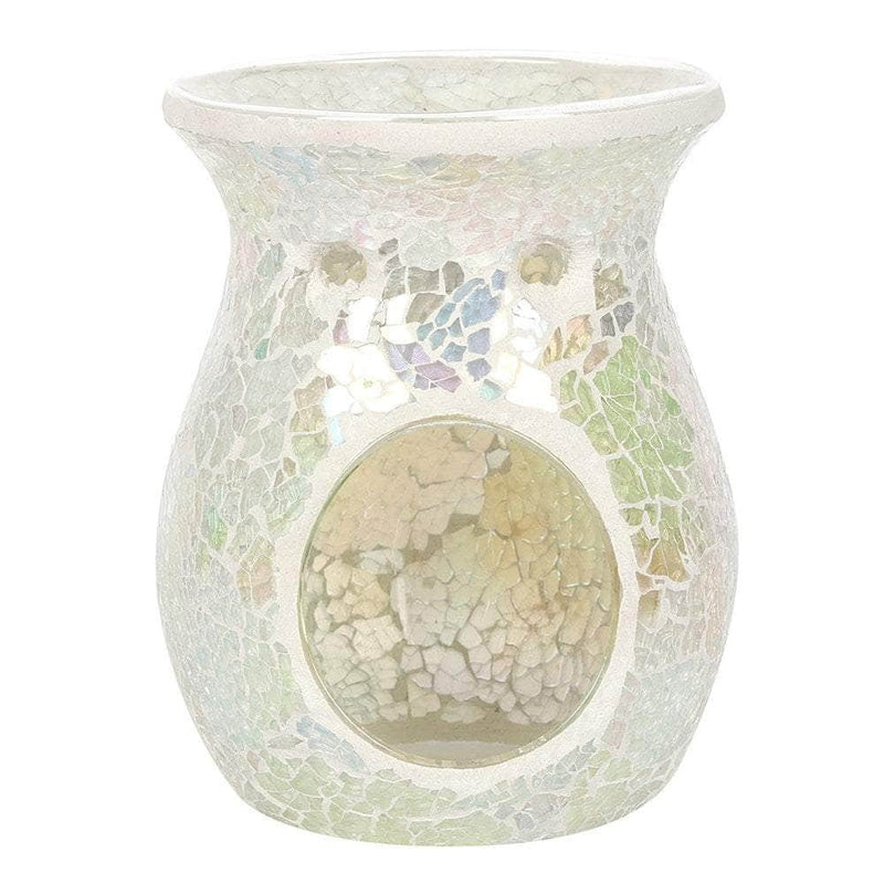 Oh My Melt Large White Crackle Wax Melt & Oil Burner