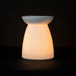 Oh My Melt White Ceramic Angel Wings Wax Melt Burner