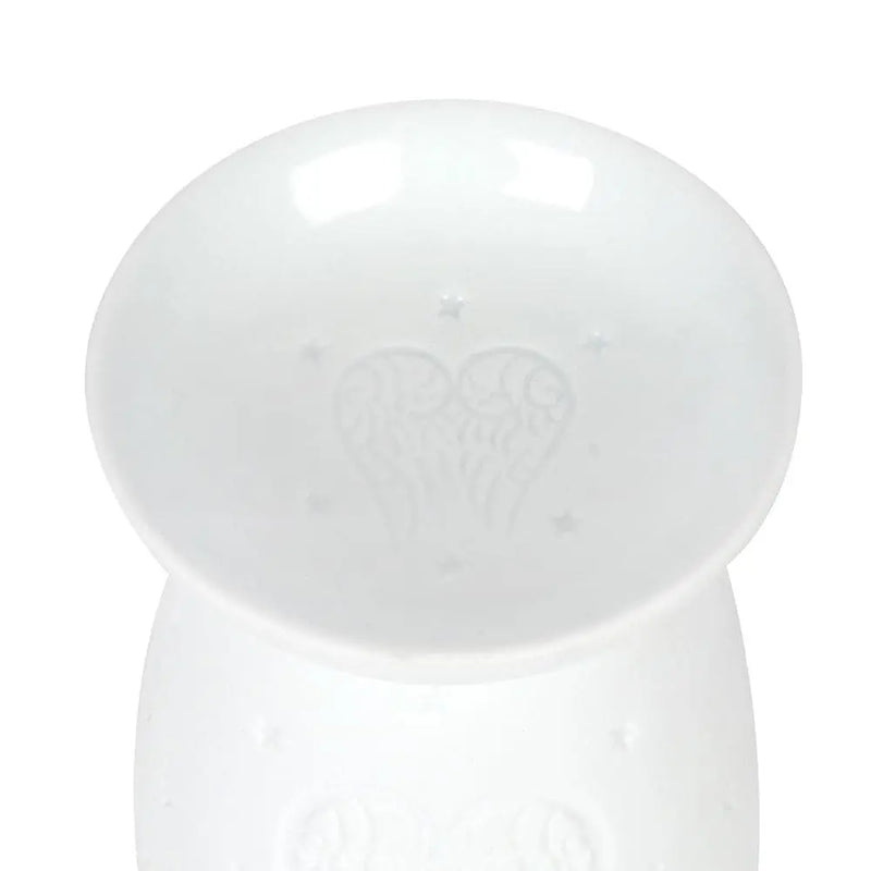 Oh My Melt White Ceramic Angel Wings Wax Melt Burner