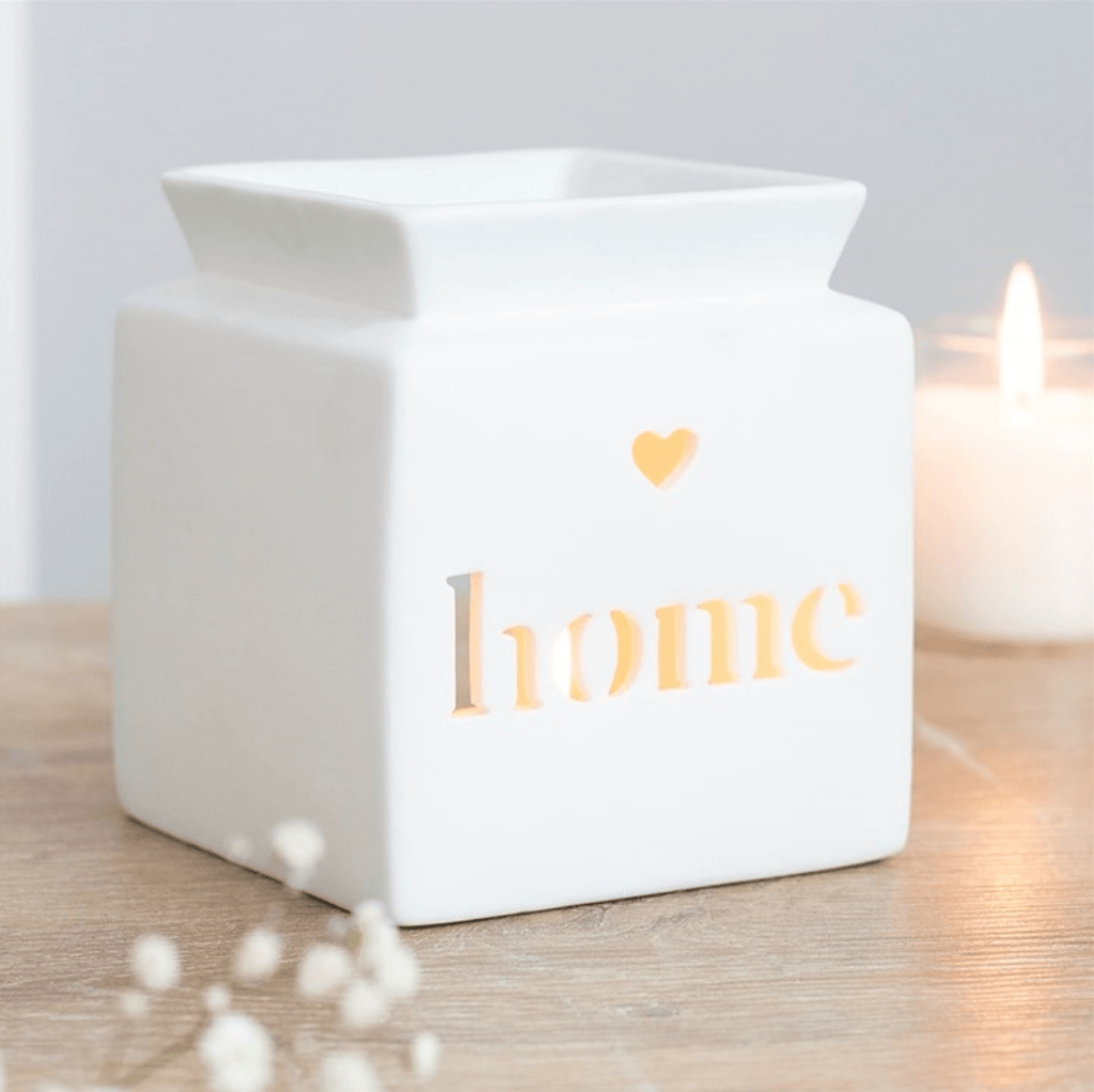 Oh My Melt White Square Home Cut Out Burner 12cm